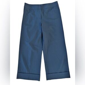 GIORGIO ARMANI Black Wide-Leg Cropped Pants